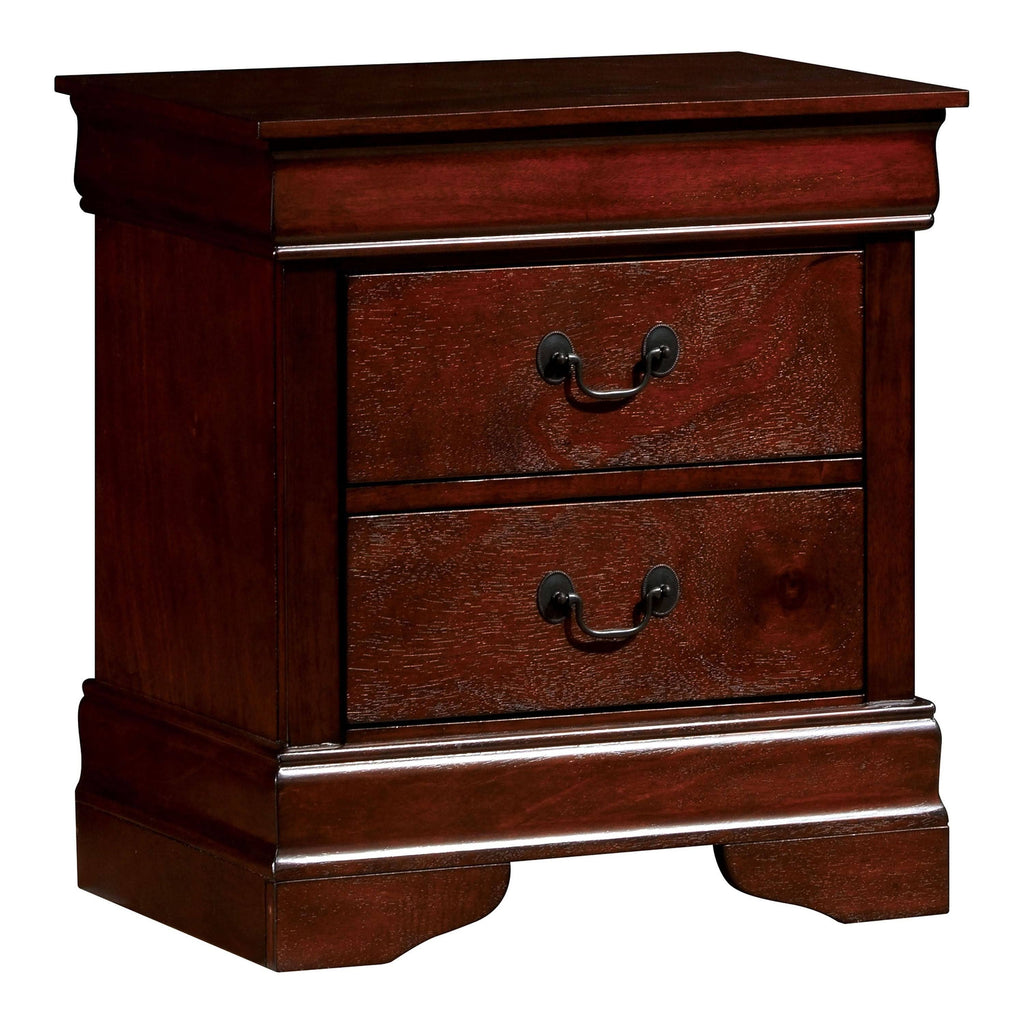 Grey Solid Wood Nightstand Z947