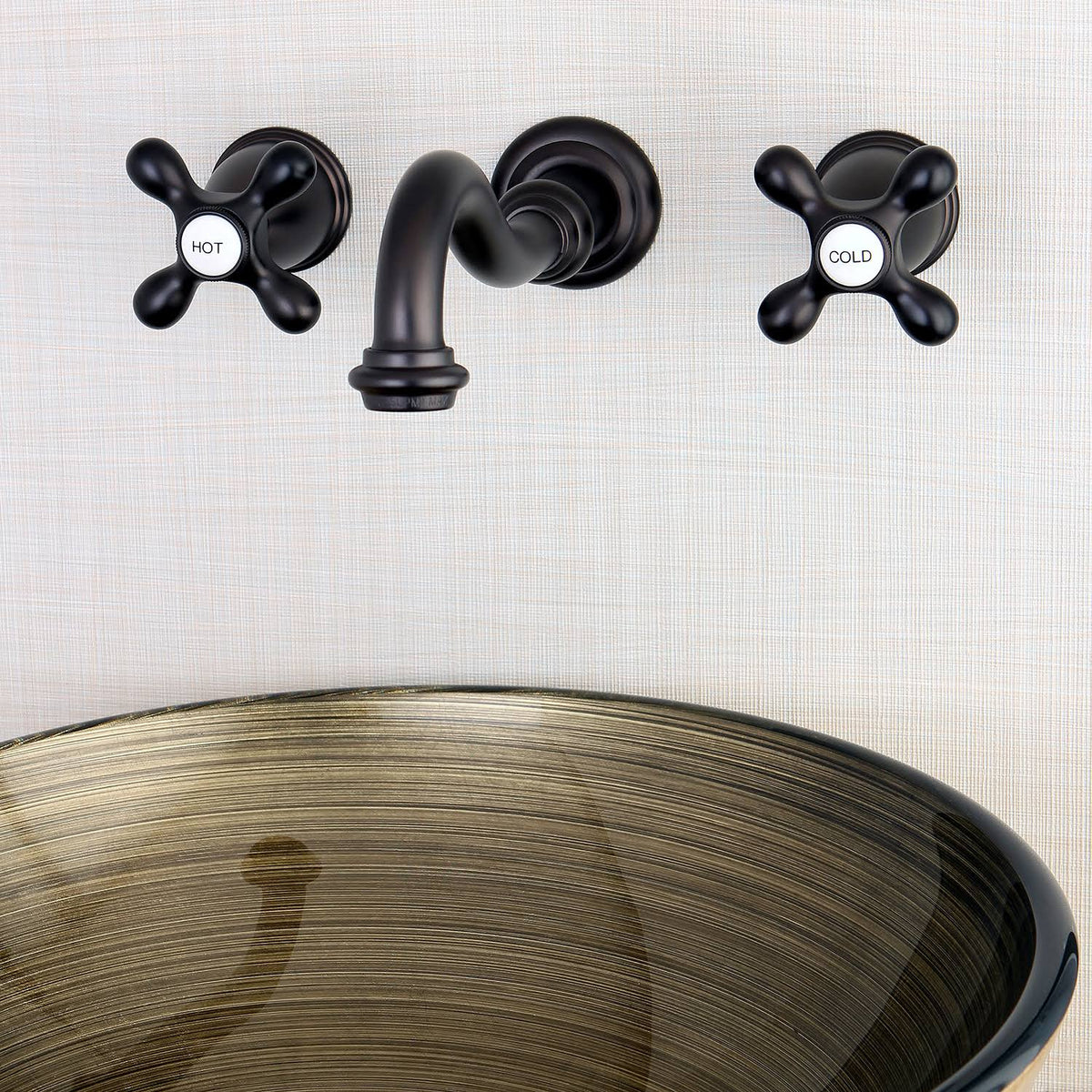 Wall Mount Bathroom Faucet Oil Rubbed Bronze S1497