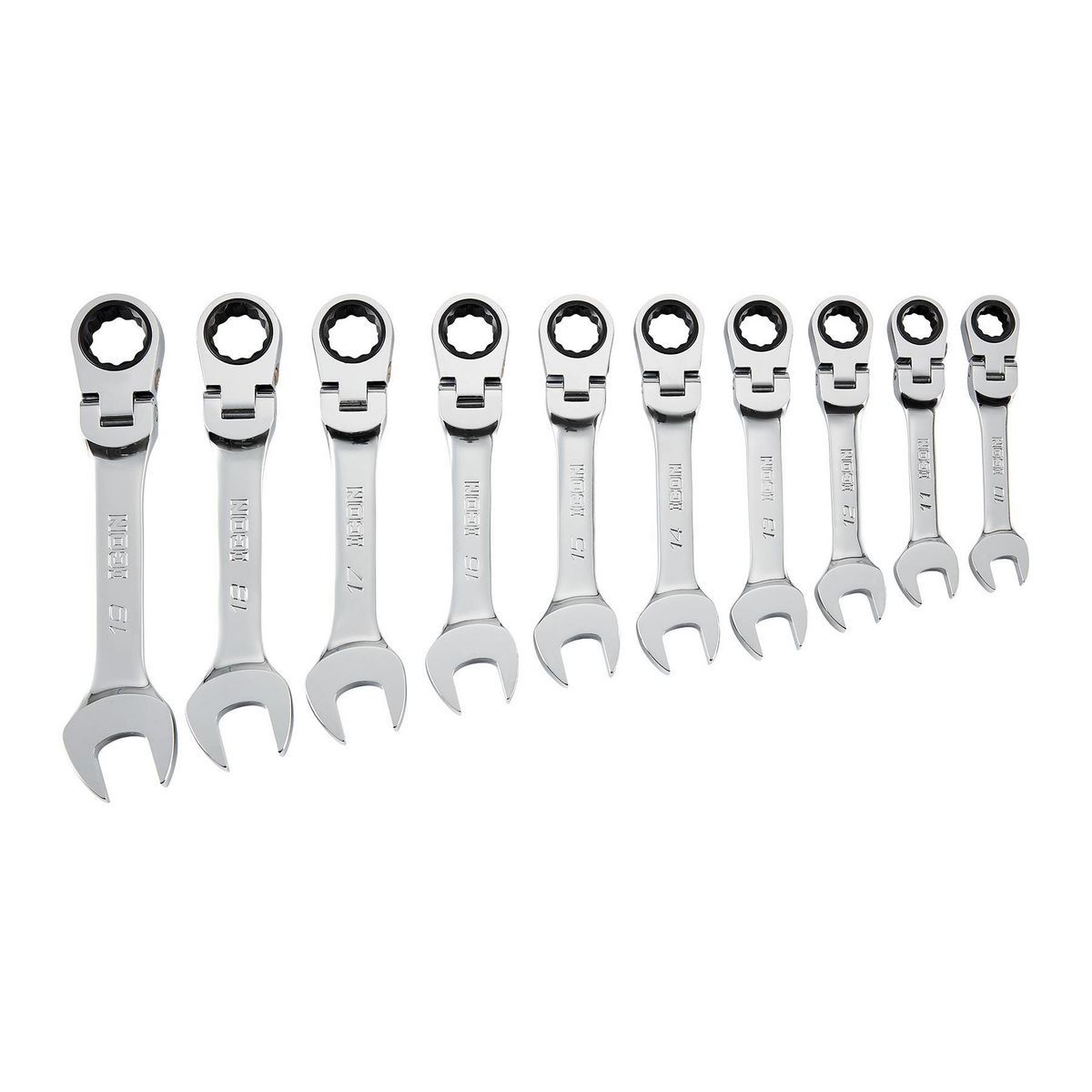Metric Ratcheting Combination Wrench Set, 10-Piece H5714
