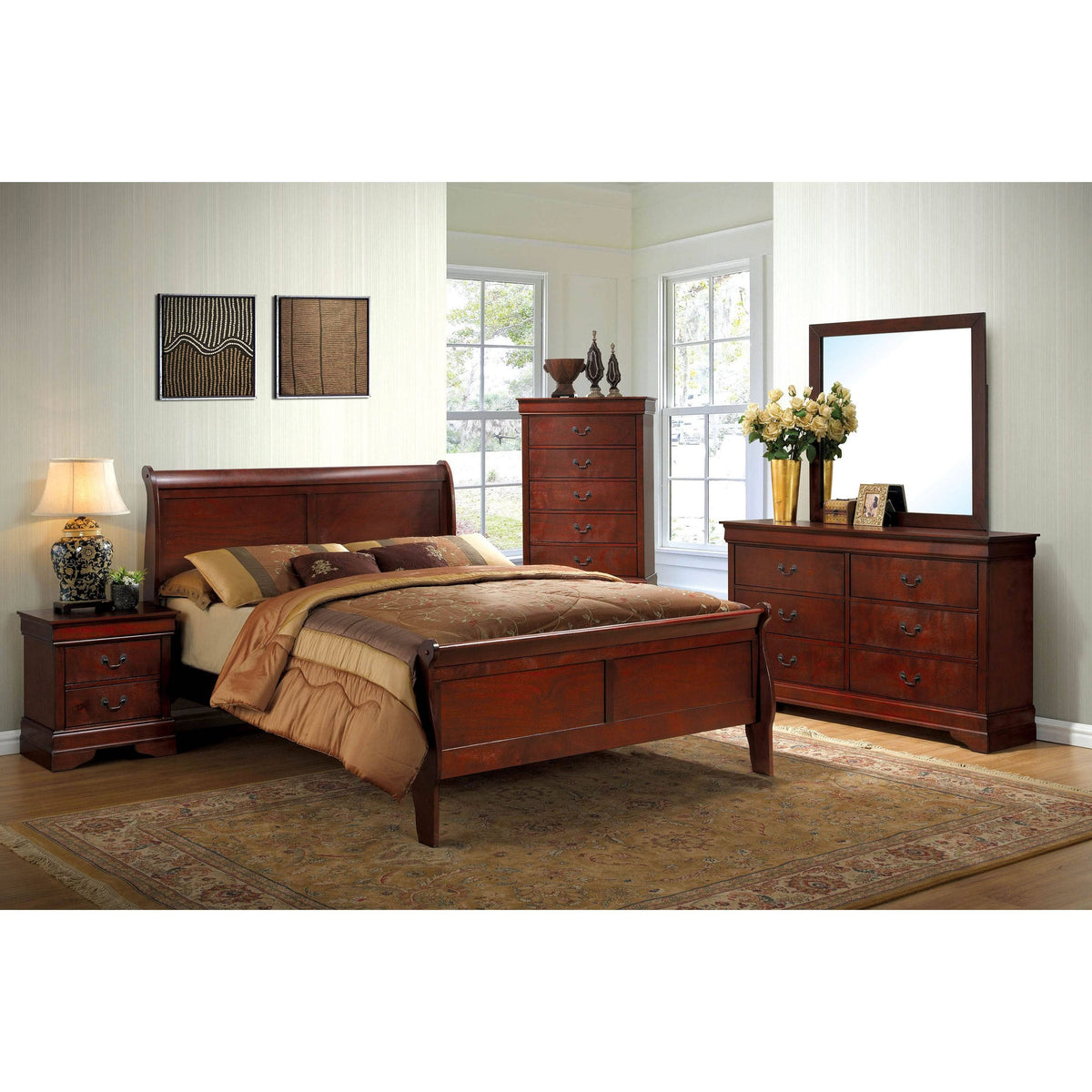 Grey Solid Wood Nightstand Z947