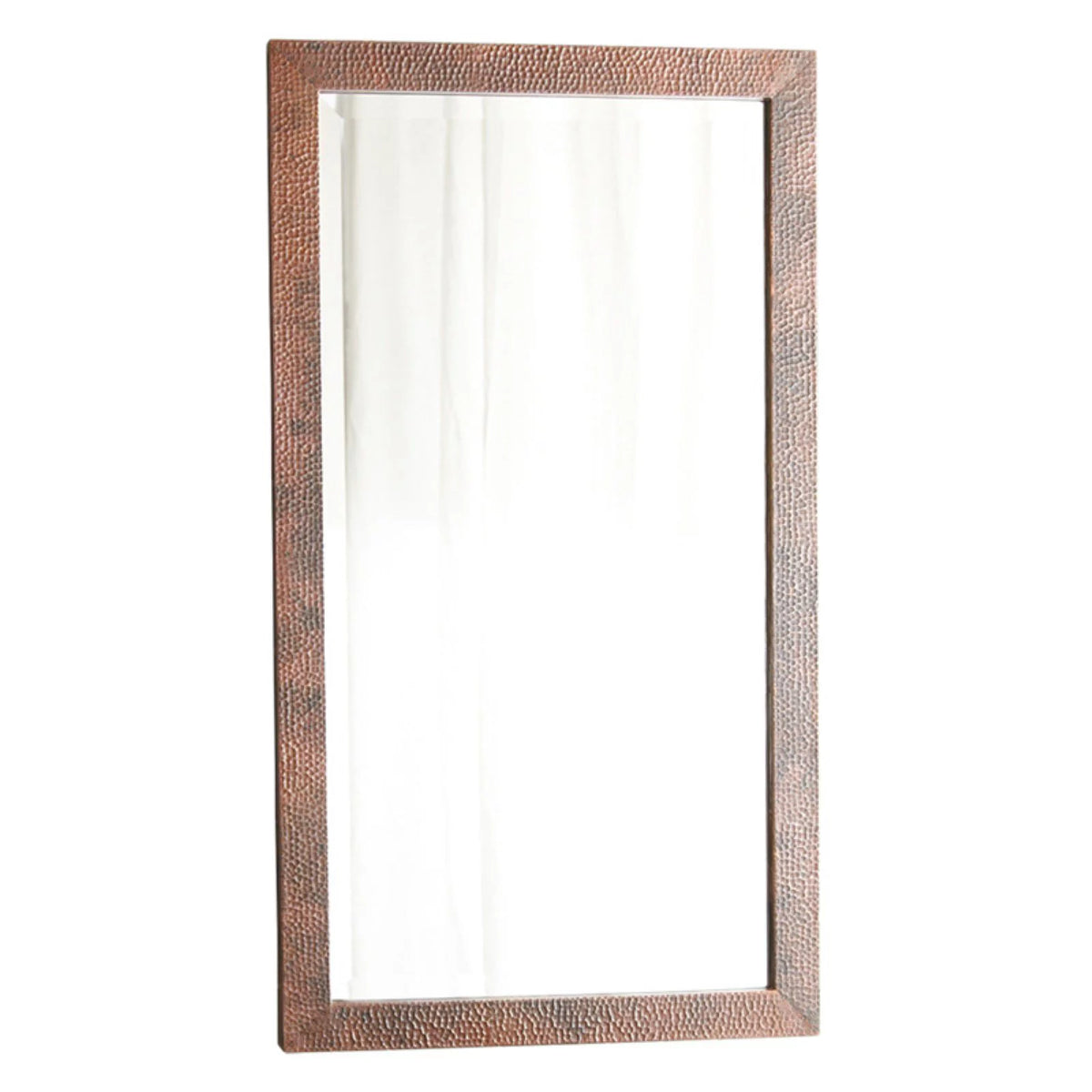 Hand Hammered Copper Small Rectangle Mirror T5155