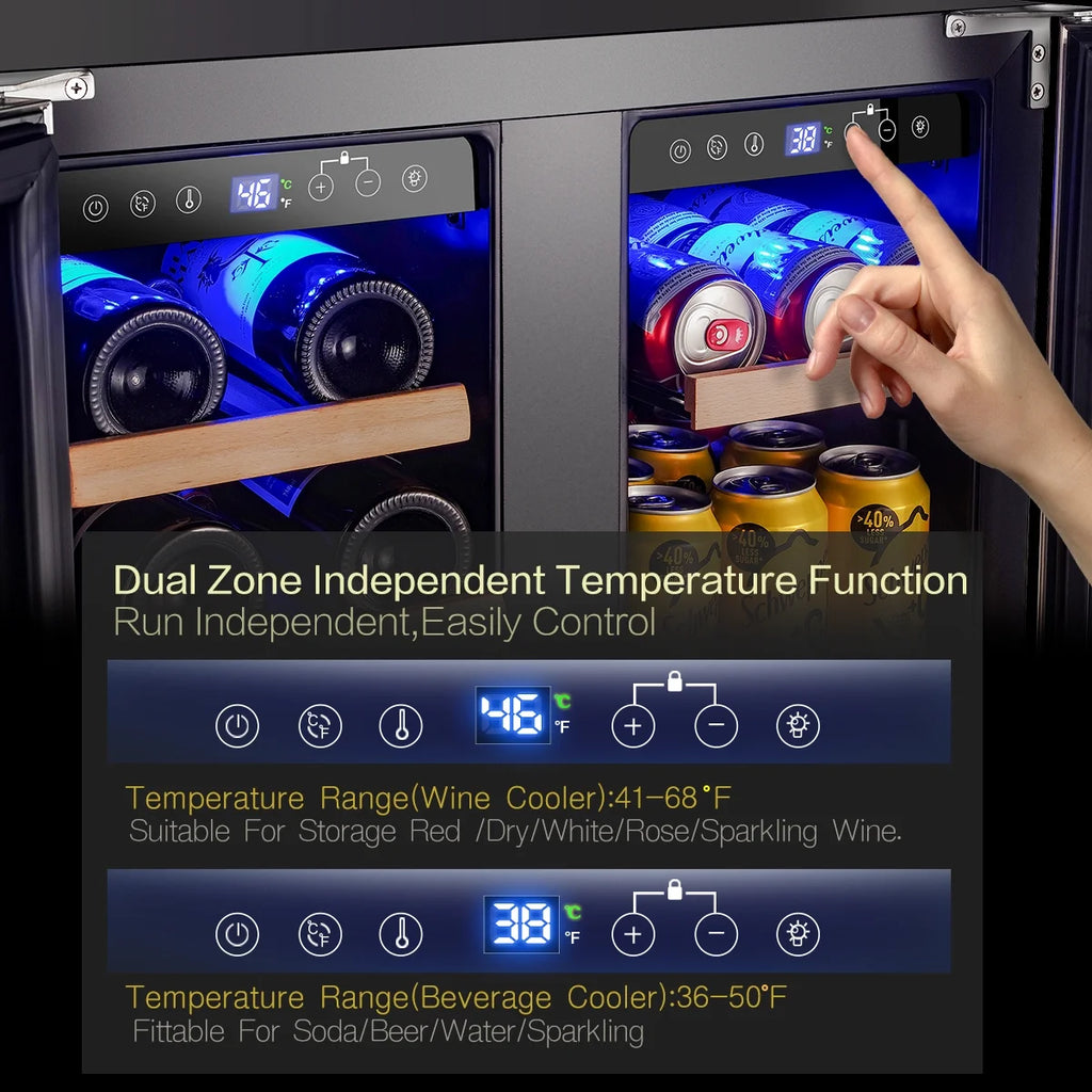 24'' Dual Zone Wine Refrigerator J882939