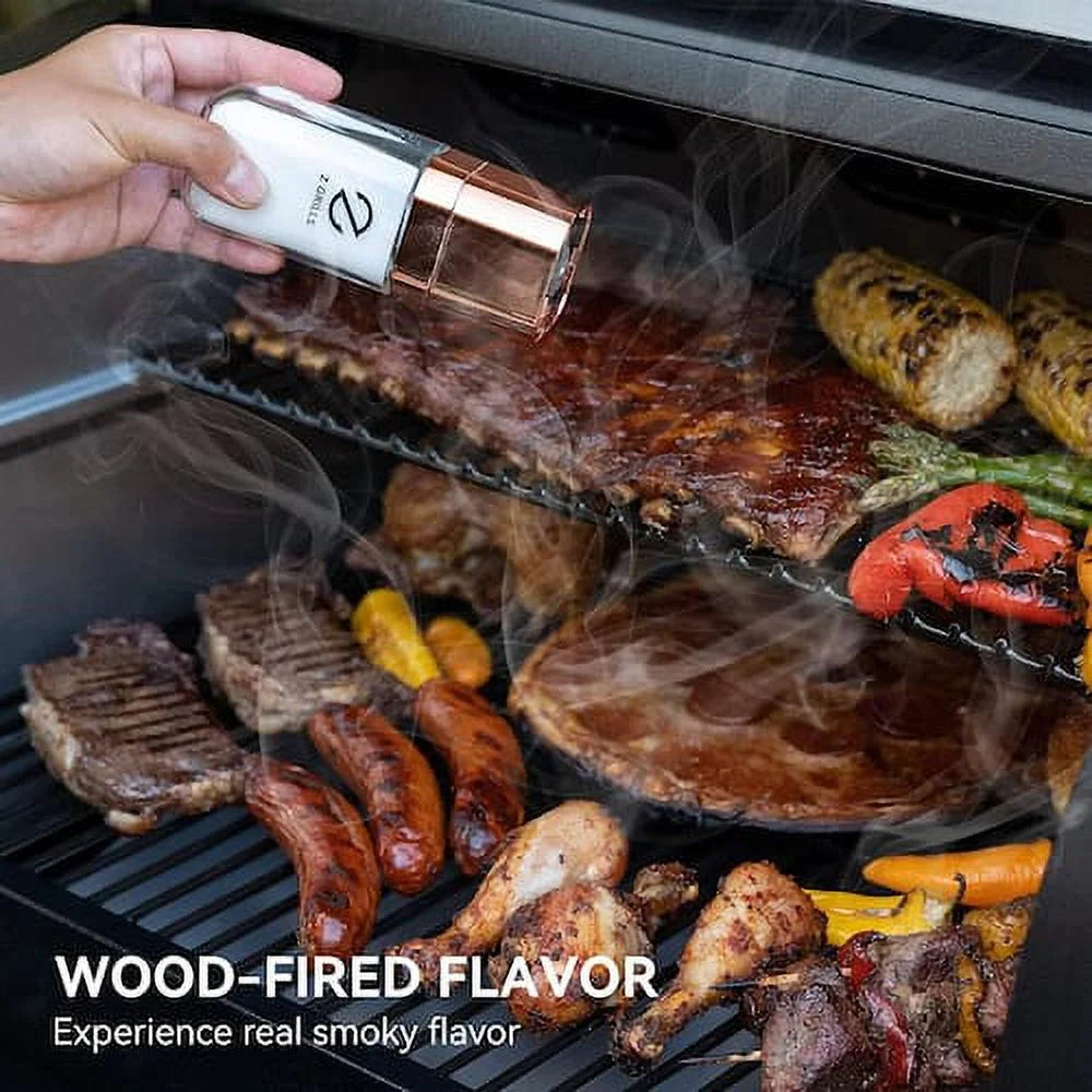 Wood Pellet Grill and Smoker in Black C172878