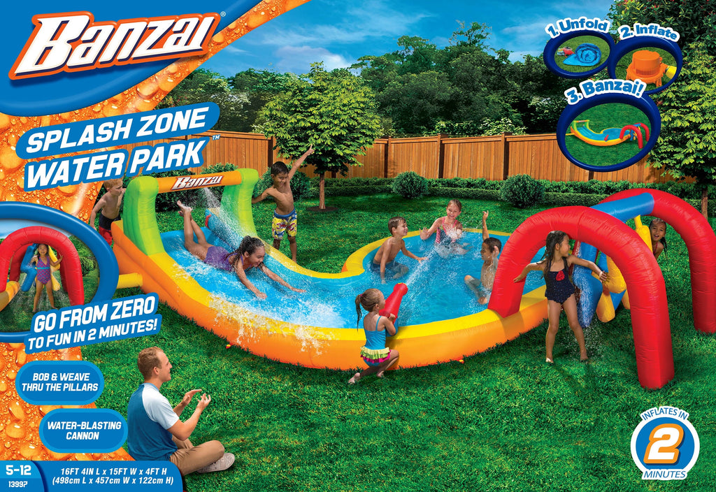 Water Park with Water Blasting Cannon & Pillars A494367