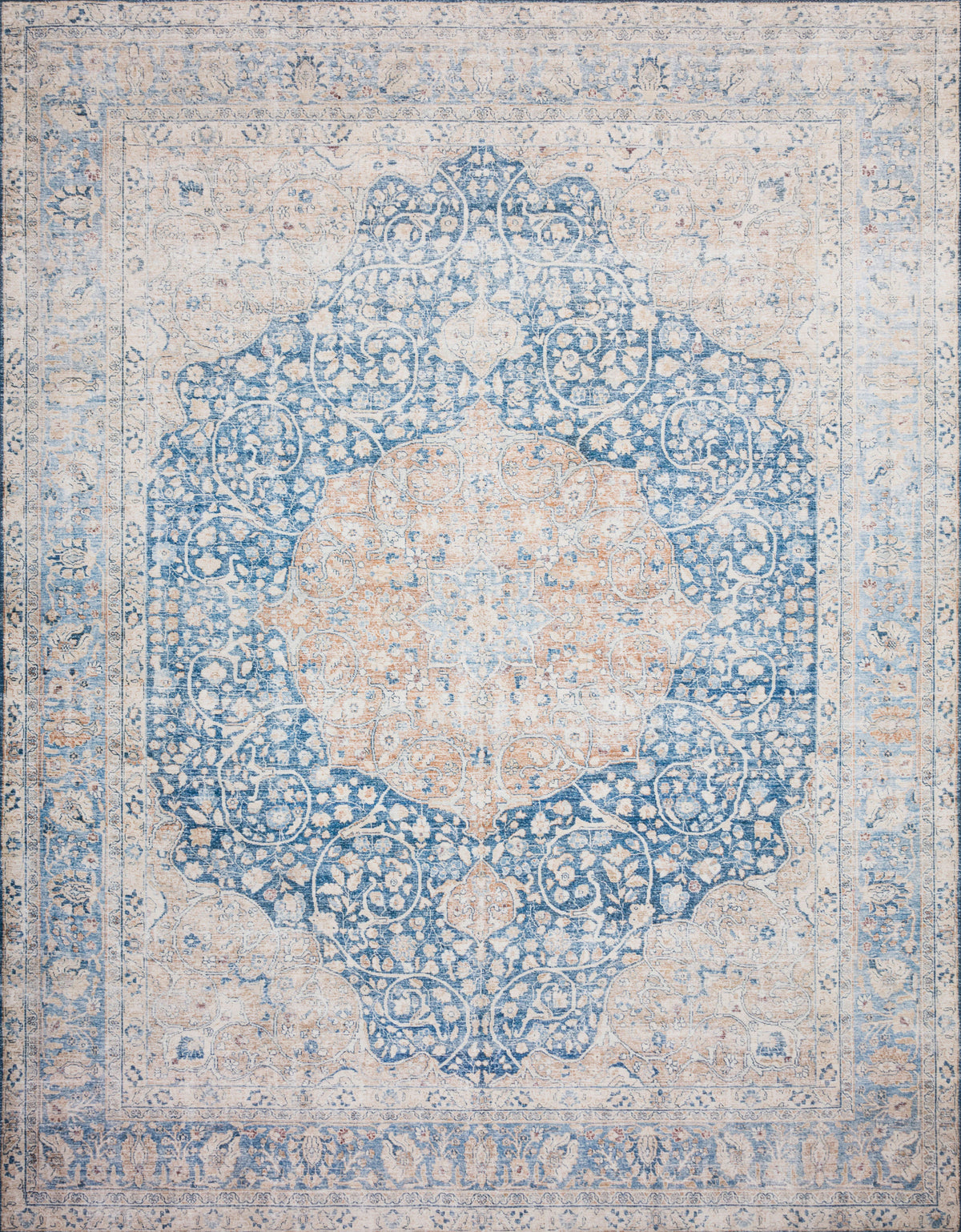Blue Tangerine Rug 3'6 x 5'6 Z252567