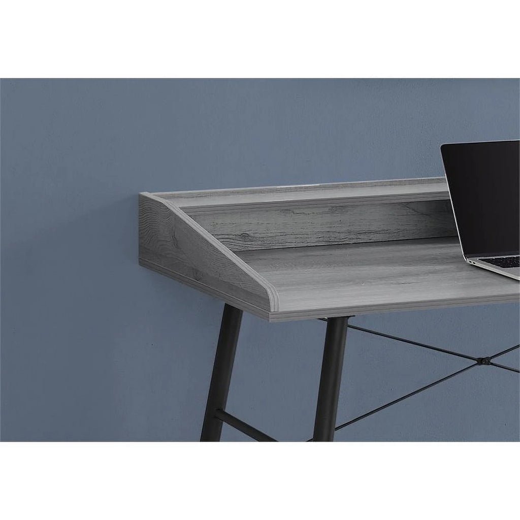47.25" Contemporary Wood Computer Desk with Hutch D5306