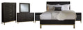 Black Drifted Oak 6 Piece Cal King Bedroom Set With Chest C779