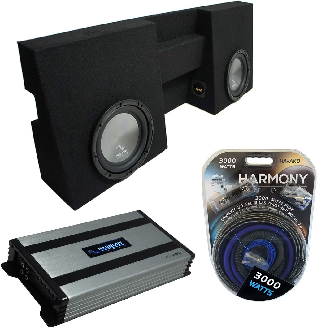Dual 10 Sub Box Bundle with Amp D108