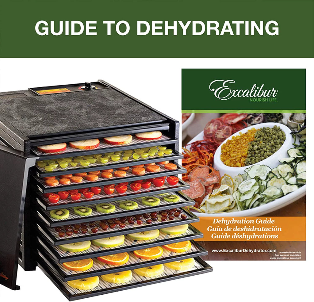 Electric Food Dehydrator Machine 600 W 9 Trays Black U27184