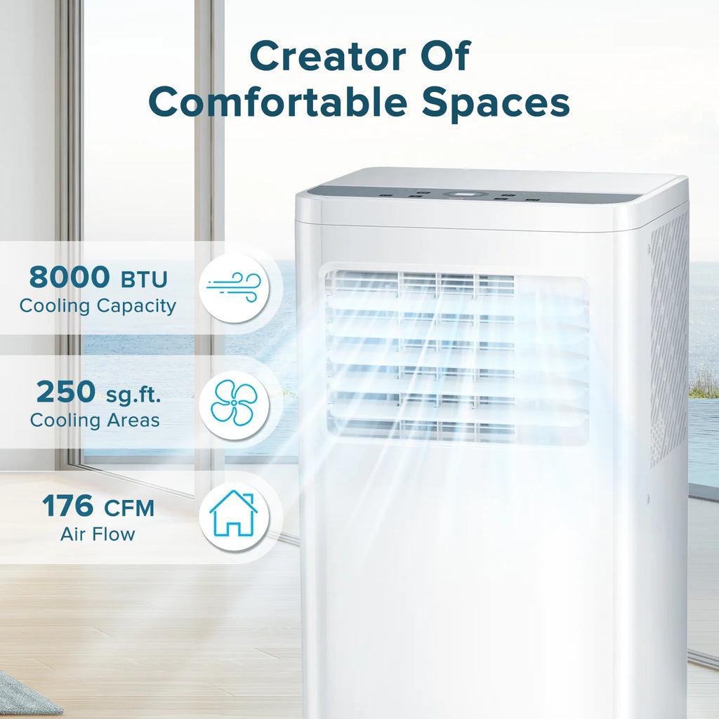 5,000 BTU Portable Air Conditioner White W514