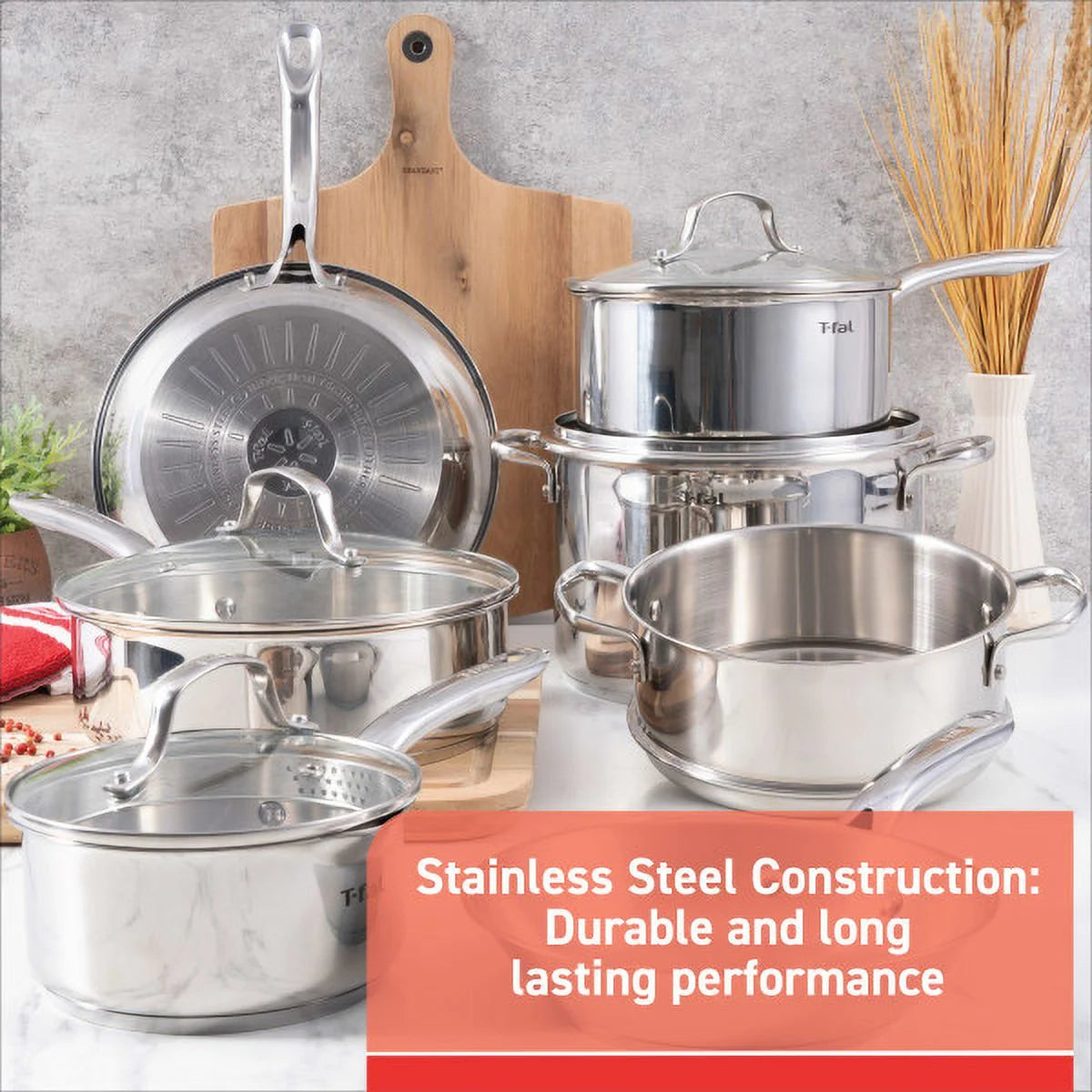 Stainless Steel 11-Piece Cookware Set N82798
