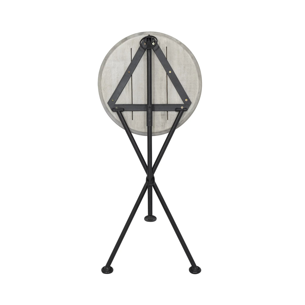 Portable Acacia Wood Side Table M395