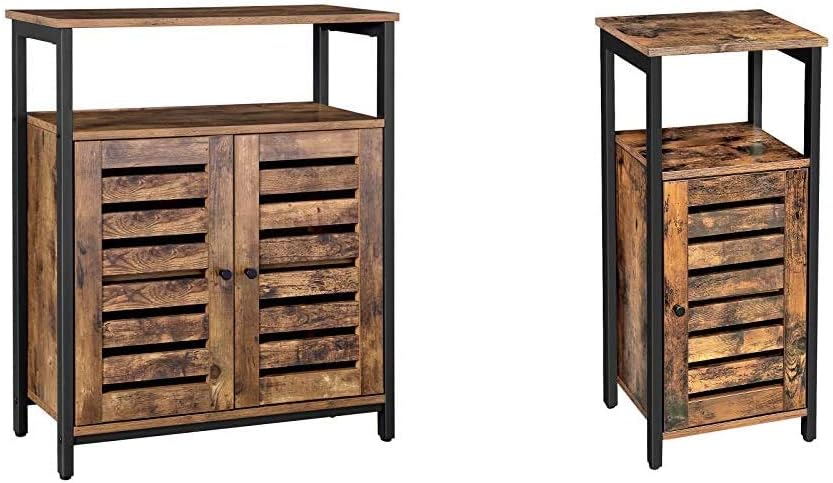 Rustic Brown Standing Storage Cabinet F800839