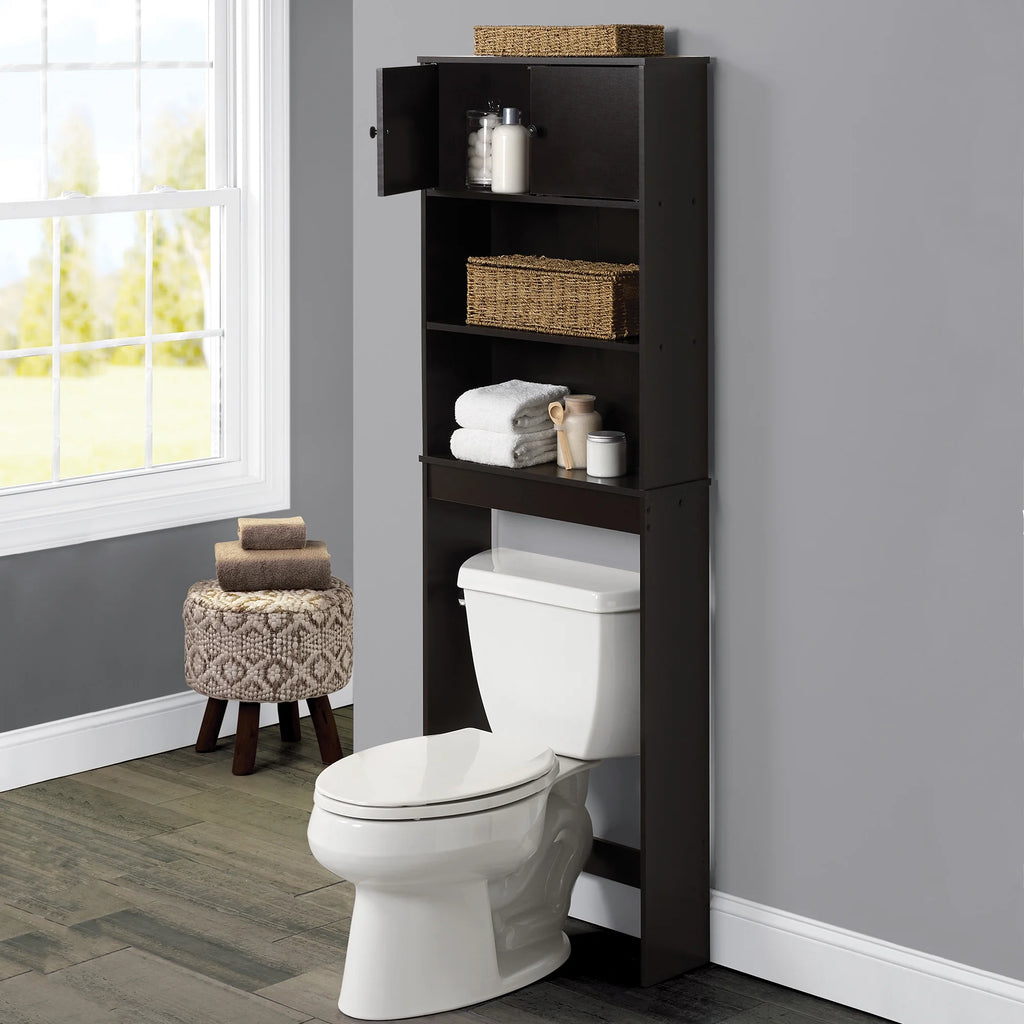 23" W 3 Shelf Espresso Bathroom Space Saver U178