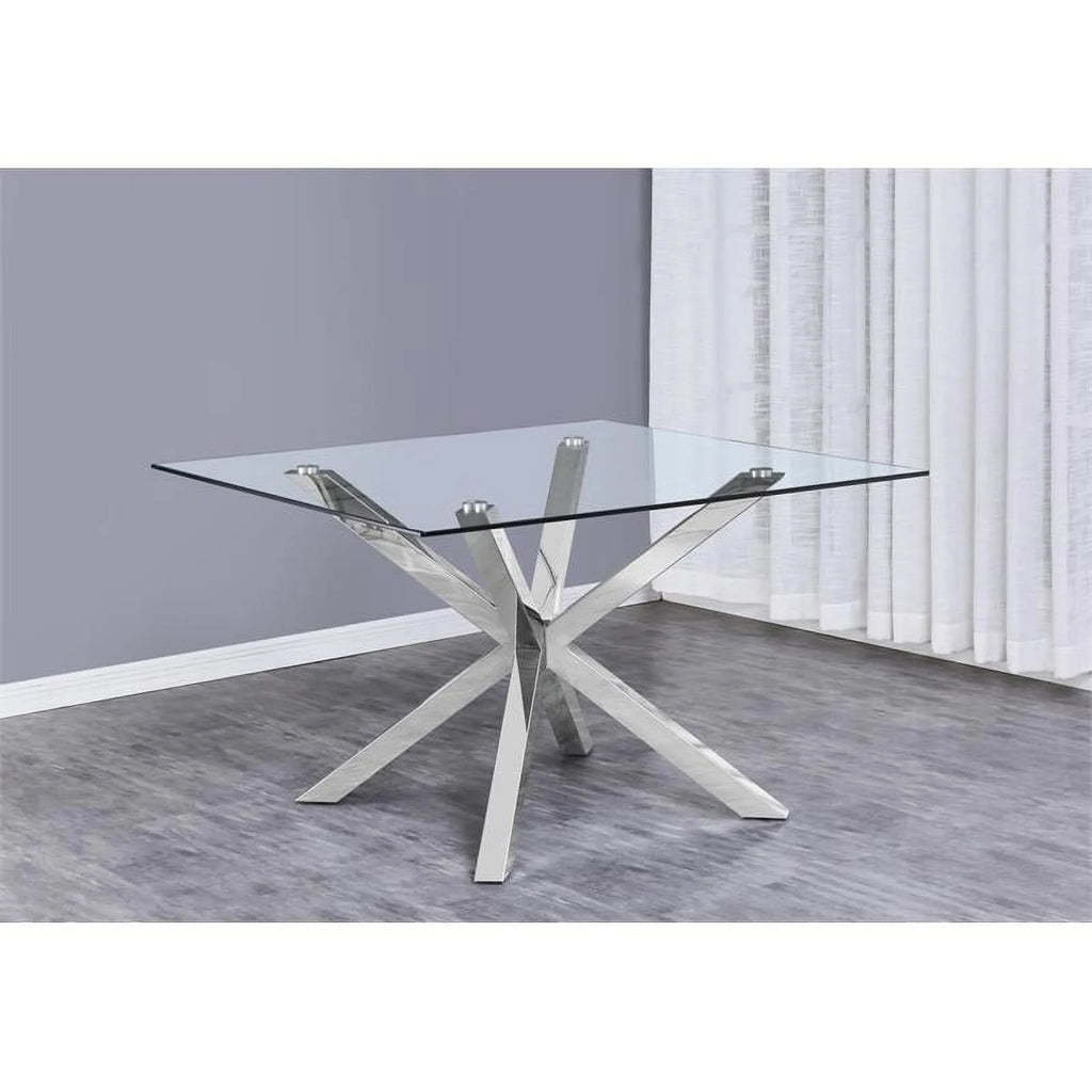 Clear Glass 5pc Dining Set S240