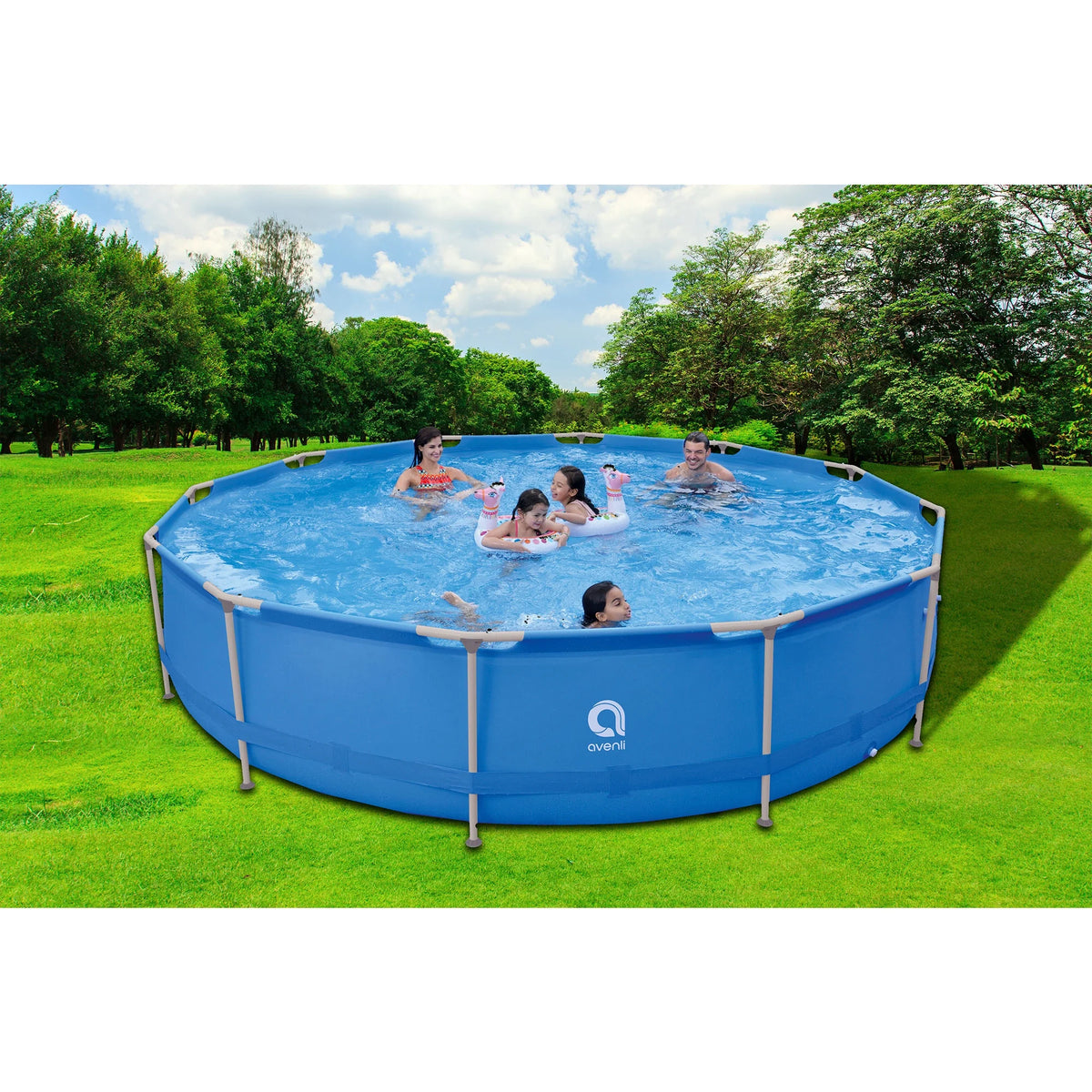 15 Foot x 36 Inch Steel Frame Above Ground Swimming Pool X32510