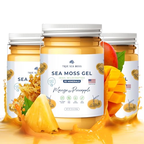 Wildcrafted Irish Sea Moss Gel Mango Pineapple 3 X74208