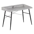 47.25" Contemporary Wood Computer Desk with Hutch D5306