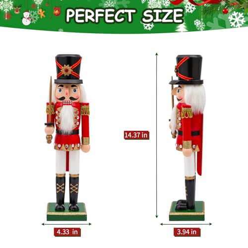 14 inch Wooden Nutcracker Christmas Decor X963