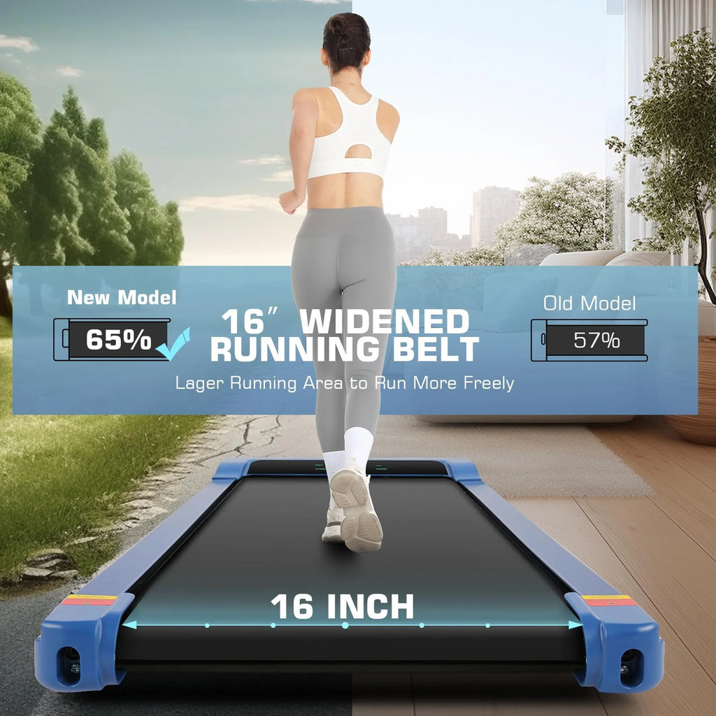 Black Electric Walking Pad Treadmill with Remote Control S10678