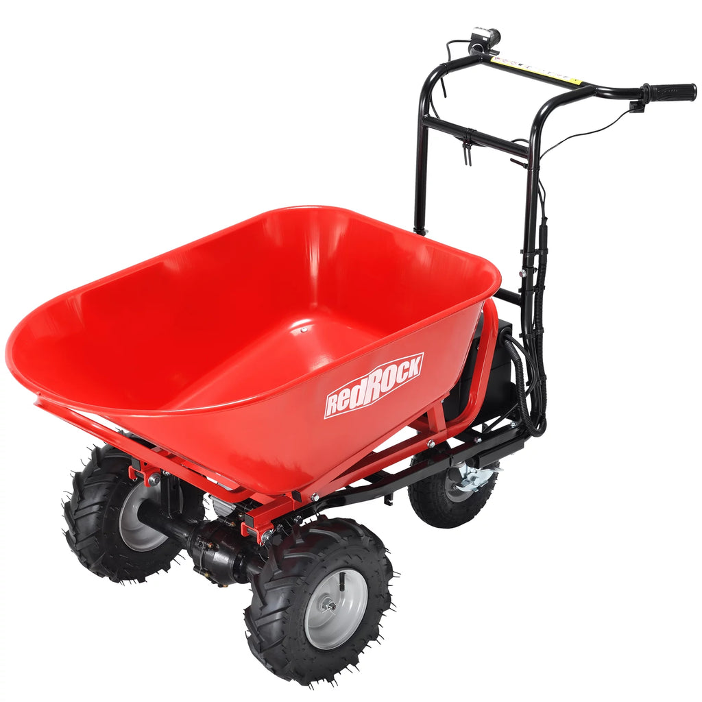 Electric Wheelbarrow Utility Cart 48V28Ah 500W 500lbs Capacity Steel G98529