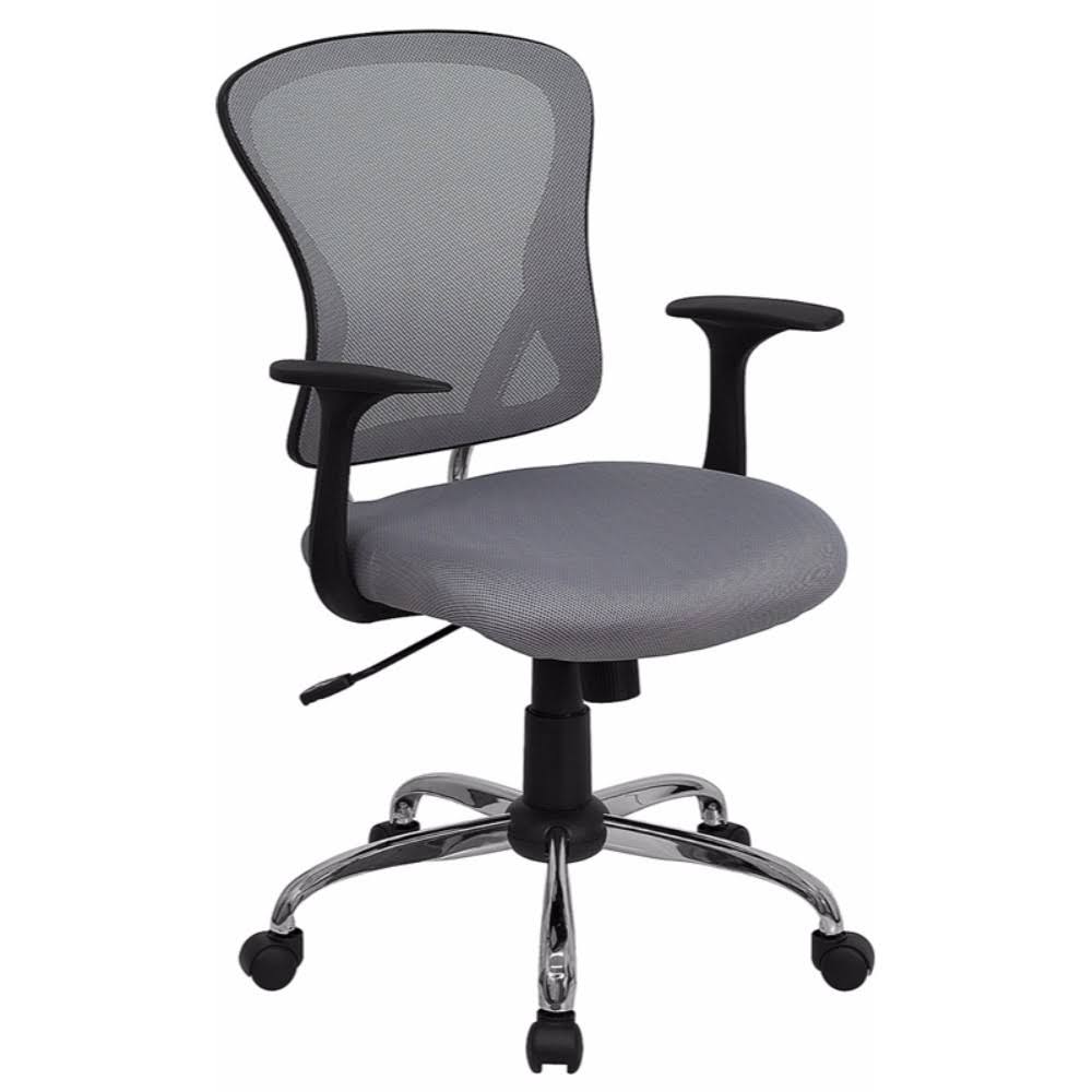 Gray Mesh Office Chair with Chrome Base Q43310