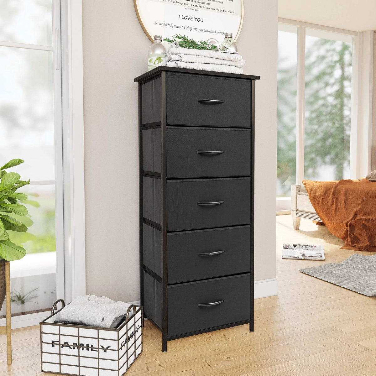 Beige 5-Drawer Dresser C570