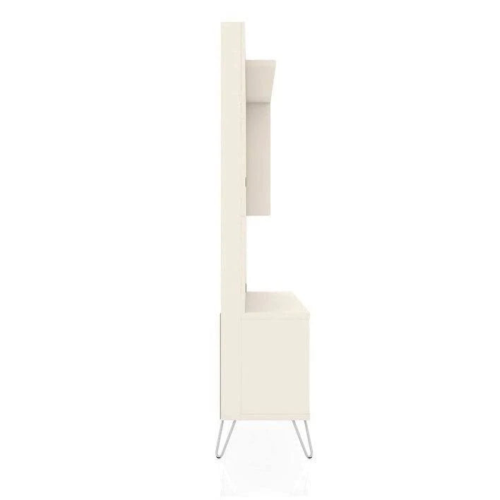 White 63-inch Freestanding Entertainment Center U302