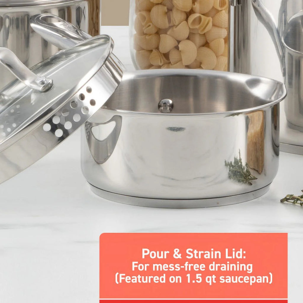 Stainless Steel 11-Piece Cookware Set N82798