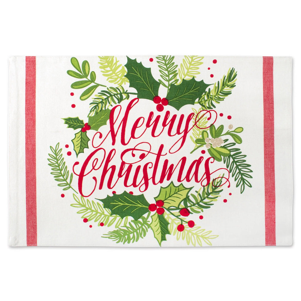 Set of 6 Printed Cotton Placemats D459197