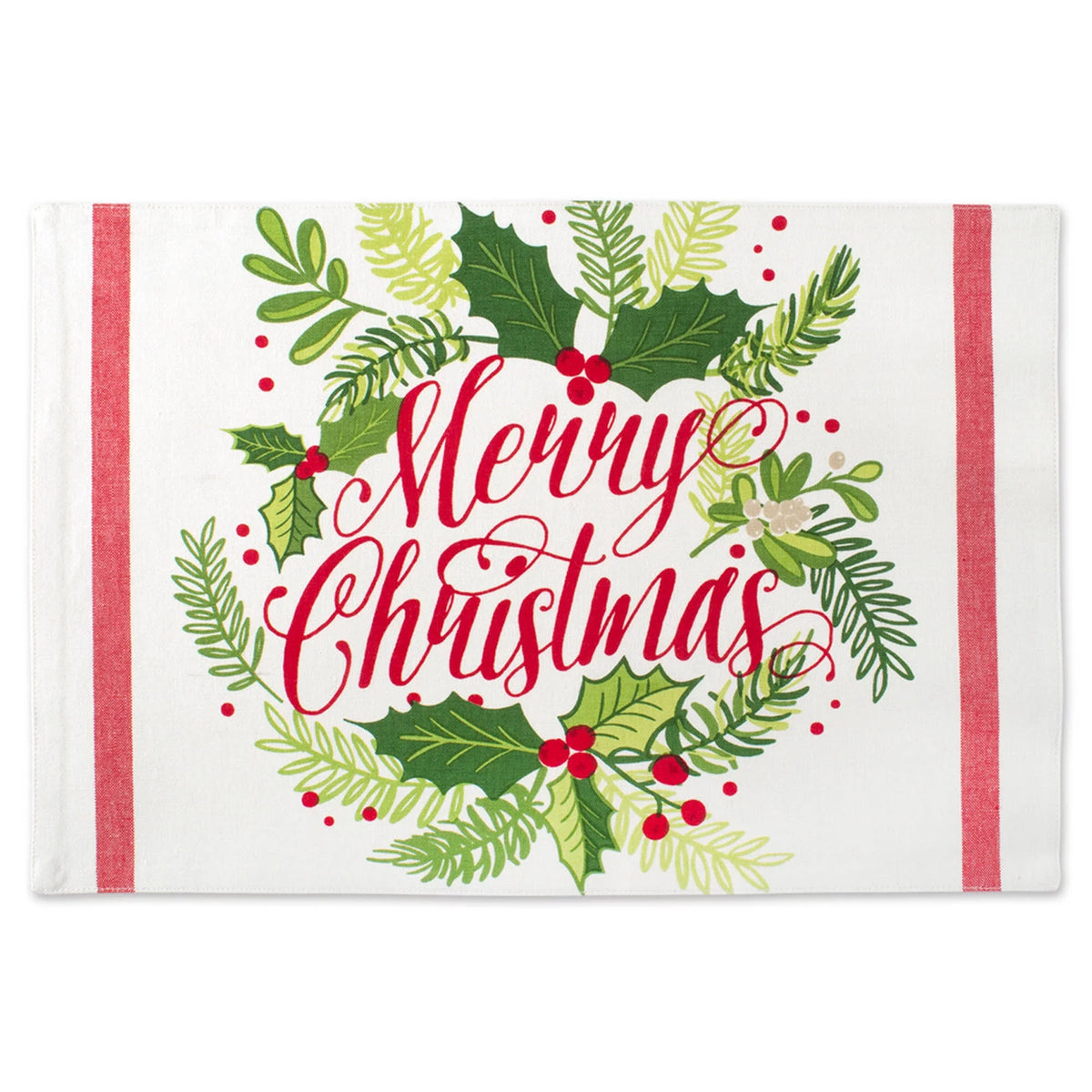 Set of 6 Printed Cotton Placemats D459197