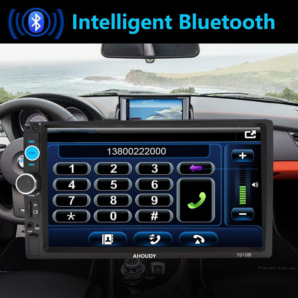 7 Inch Double Din Car Stereo with CarPlay and Android Auto H13762