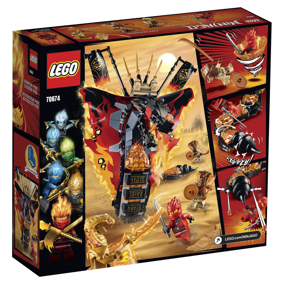 Building Toy with Ninja Minifigures 463 pieces I886