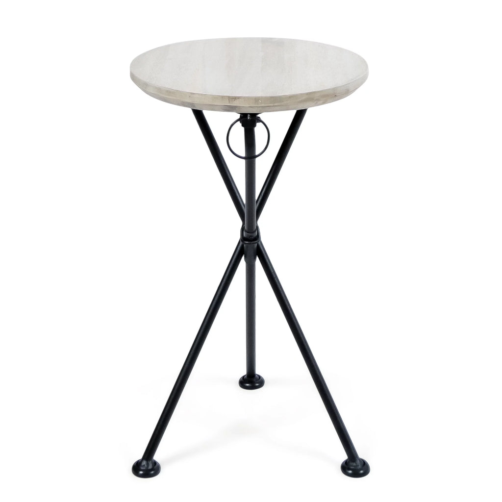 Portable Acacia Wood Side Table M395