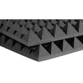 4" Studiofoam Pyramid Panels 6 Pack Charcoal A361
