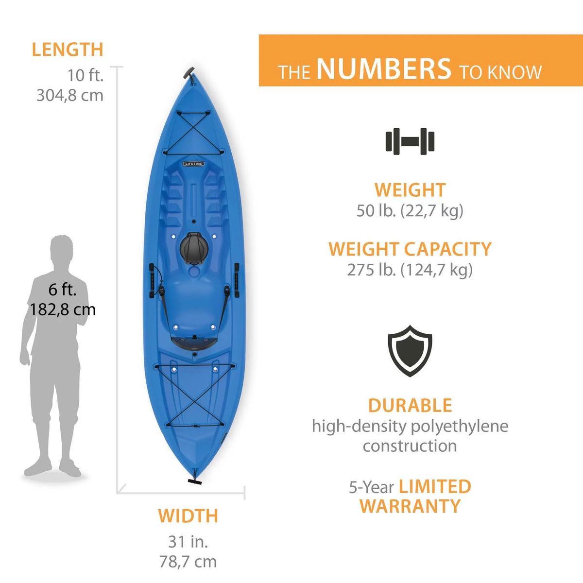 Sit-On-Top Kayak with Paddle Y26511