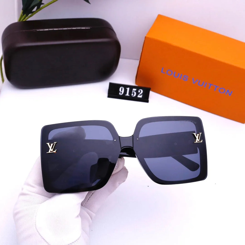 Printed Round Letter Polarized Sunglasses G50446
