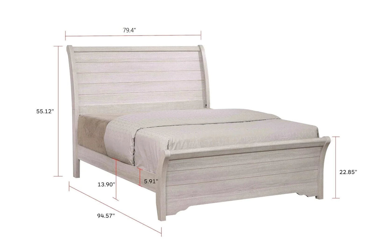 King Size Solid Wood Bedroom Furniture Set Y657