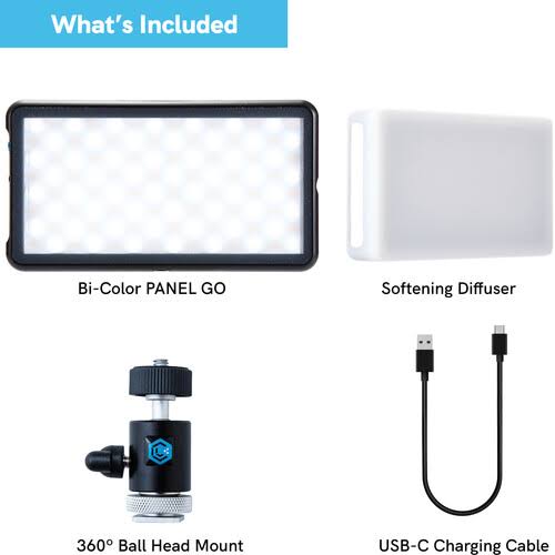 LED Light with Ball Head Camera Mount and Light Stand Adapter U261849