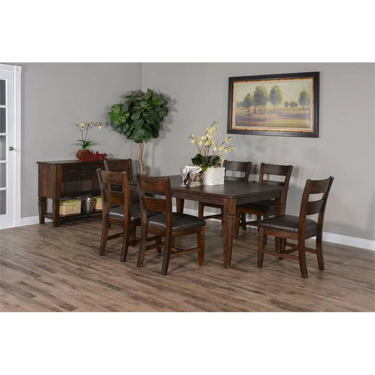 90" Wood Extension Dining Table N86474