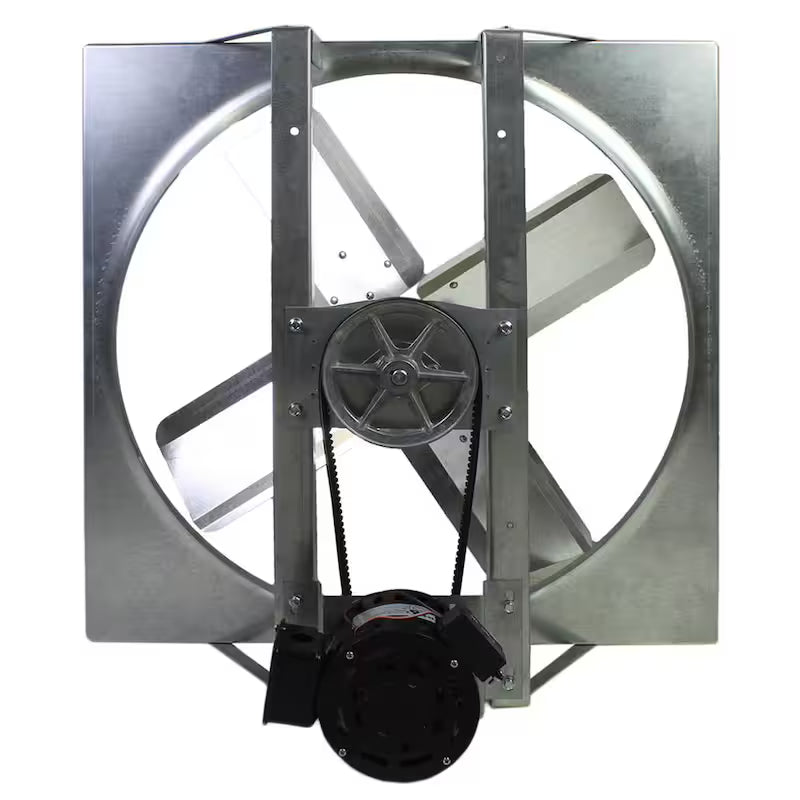 White Galvanized Steel Whole House Fan N3084