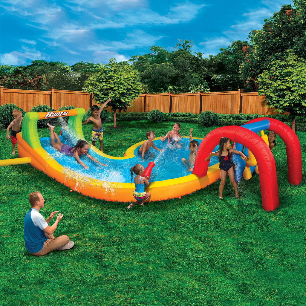 Water Park with Water Blasting Cannon & Pillars A494367