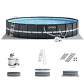 18Ft x 52In Above Ground Swimming Pool Set with Pump X947678