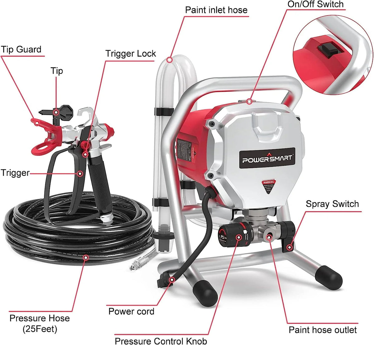 Electric Airless Paint Sprayer T2966