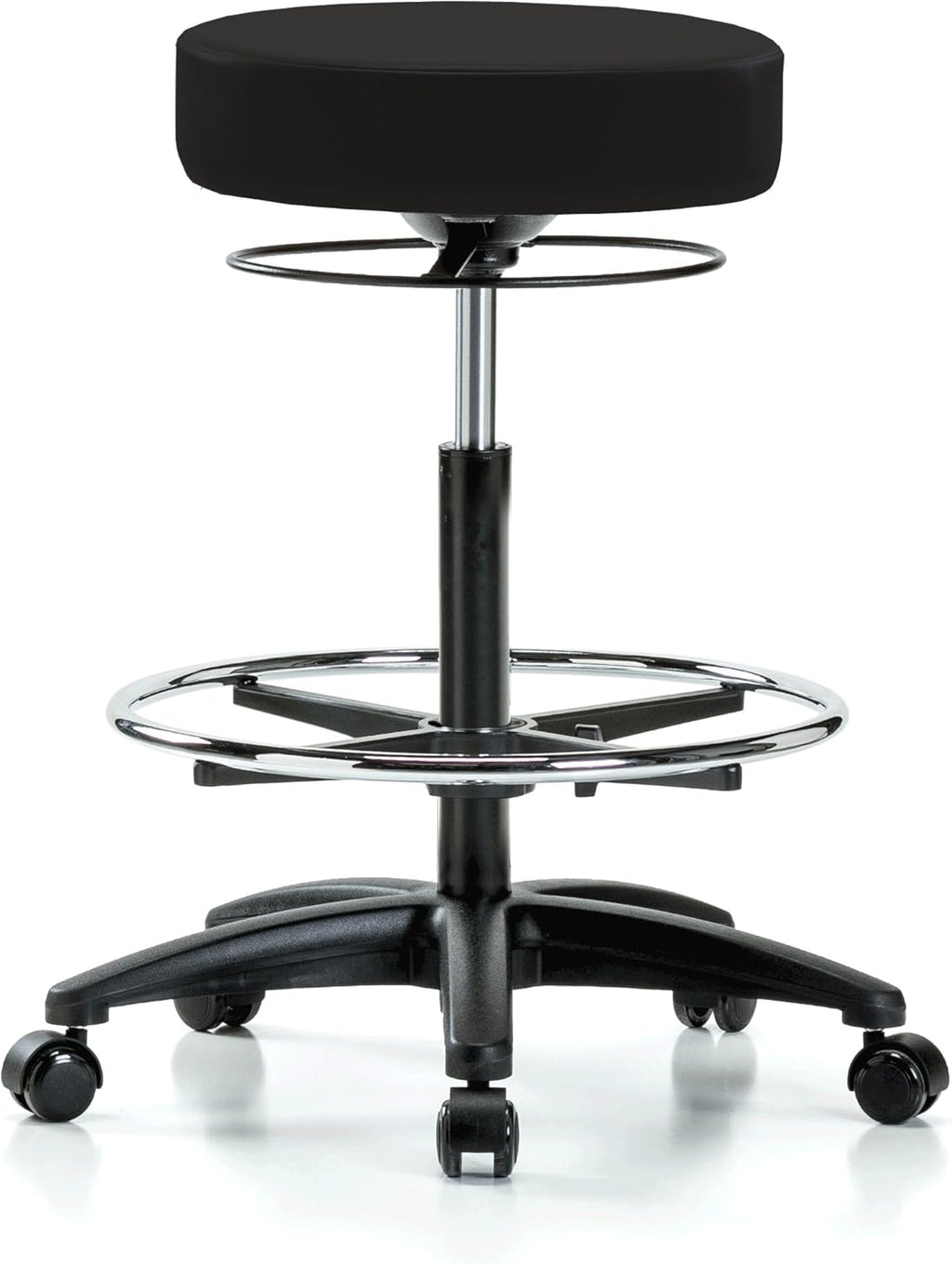 Height Adjustable Salon & Spa Stool with Footring F109