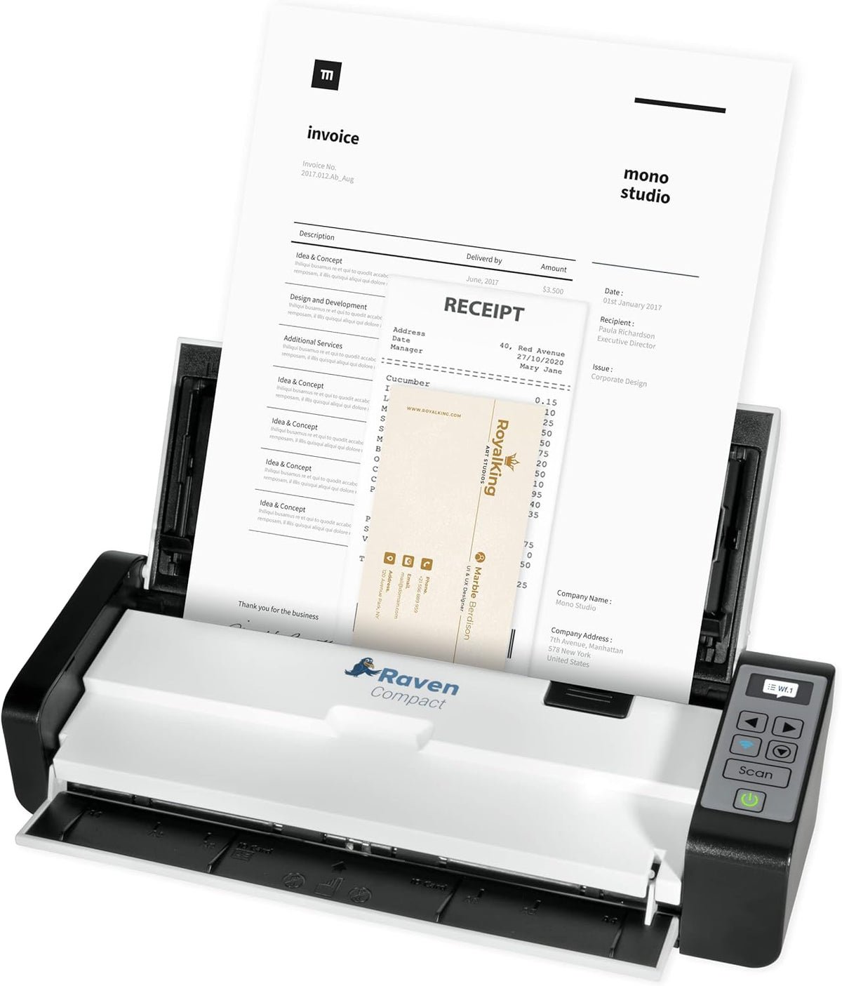 Compact Document Scanner T595