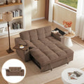 65'' Convertible Sleeper Sofa Bed with Chaise Lounge H4458