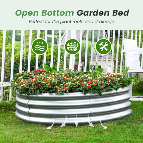 Galvanized Raised Garden Bed 2Pcs L84628