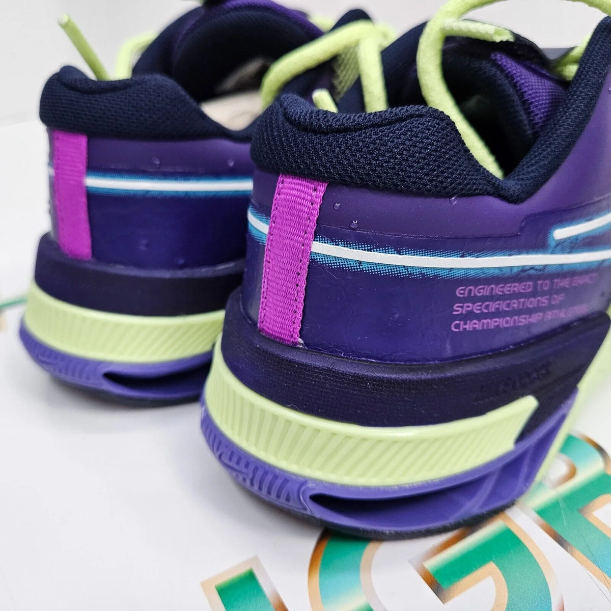 Purple Green Men's Training Shoes Z842