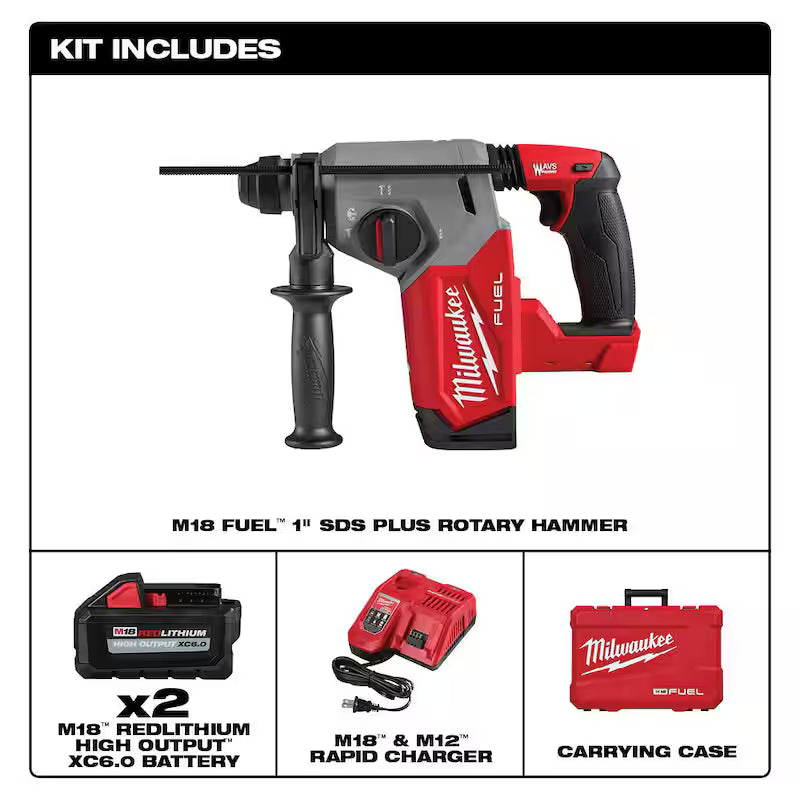 18V Brushless Cordless SDS-Plus Rotary Hammer Kit with Impact Driver I46894